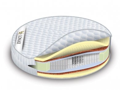 Матрас Lonax Round Medium S1000 Матрас Lonax Round Medium S1000 (фотография)