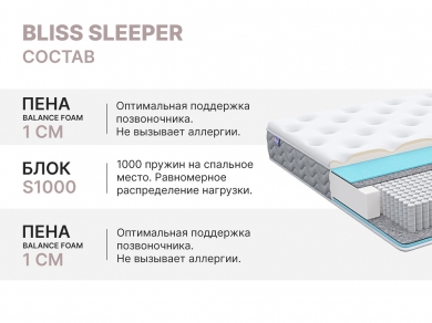 Матрас Dimax Bliss Sleeper - 4 (изображение 4) Матрас Dimax Bliss Sleeper - 4 (фотография, изображение 4)