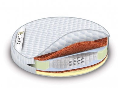 Матрас Lonax Round Cocos-Medium TFK Матрас Lonax Round Cocos-Medium TFK (фотография)