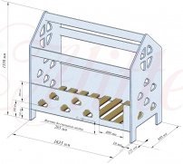 Кровать Alitte Домик Willy - 4 (изображение 4) Кровать Alitte Домик Willy - 4 (фото, изображение 4)